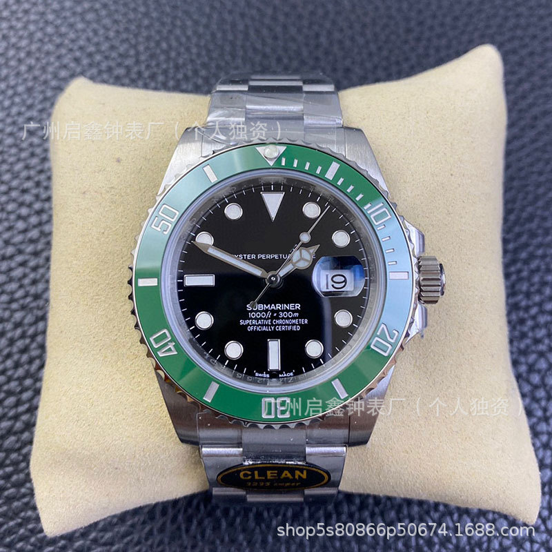 Clean Factory Third Generation Green Water Ghost Submersible Watch C Factory VSFDD3235 Automatic Mechanical Watch Men's Watch