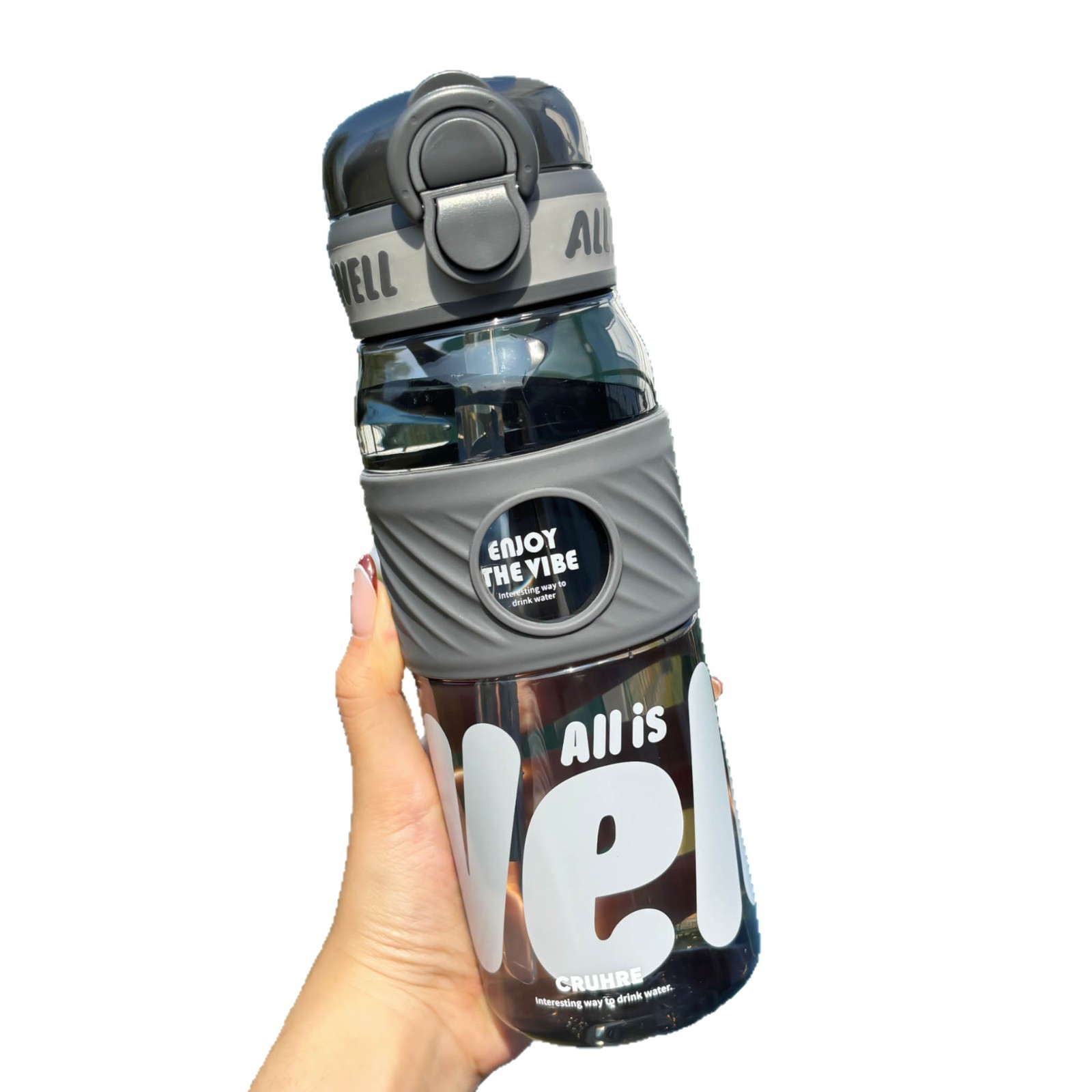 Tazas de agua de verano de gran capacidad de paja doble taza deportiva al aire libre de estudiantes de secundaria taza portátil 2025 nuevo