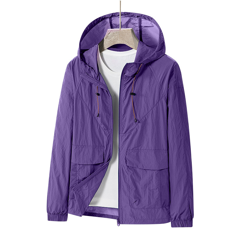 Verano suelto ciclismo pesca ropa de protección solar chaqueta protección UV seda de hielo ropa de protección solar para hombres personalización especial para exteriores