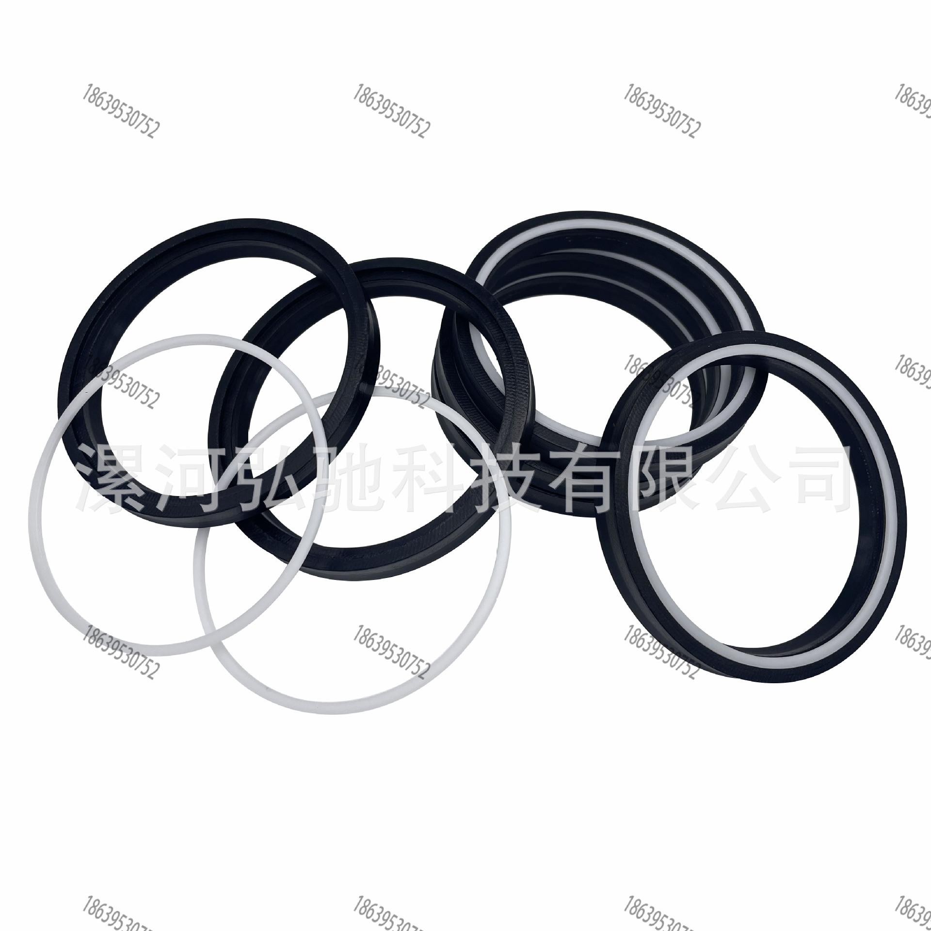 K37型活塞杆组合油封 POM橡胶夹布油缸密封件