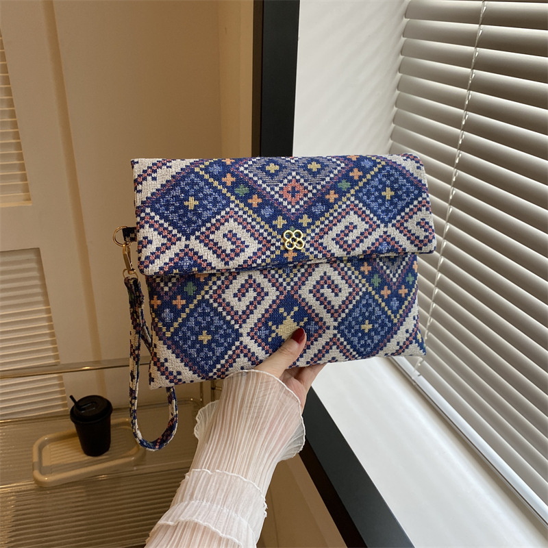 Popular nicho bolso de estilo nacional para mujeres 2023 nueva moda perezosa bolso de estilo estilo sobre de personalidad