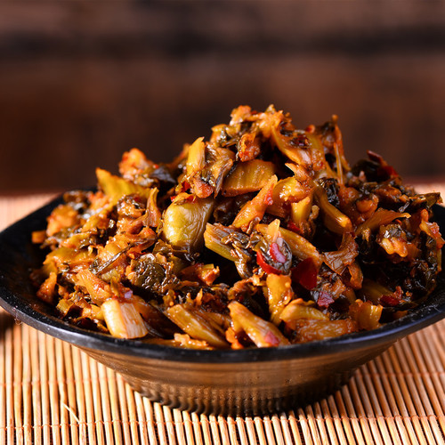 Zhangshi Jianlin Mi Duo Pickled Vegetable, a Yunnan Specialty, Aged Pickled Vegetable Stir-Fried Pork Rice Noodles Seasoning, Pickled Vegetable Fish Base, Staple Food