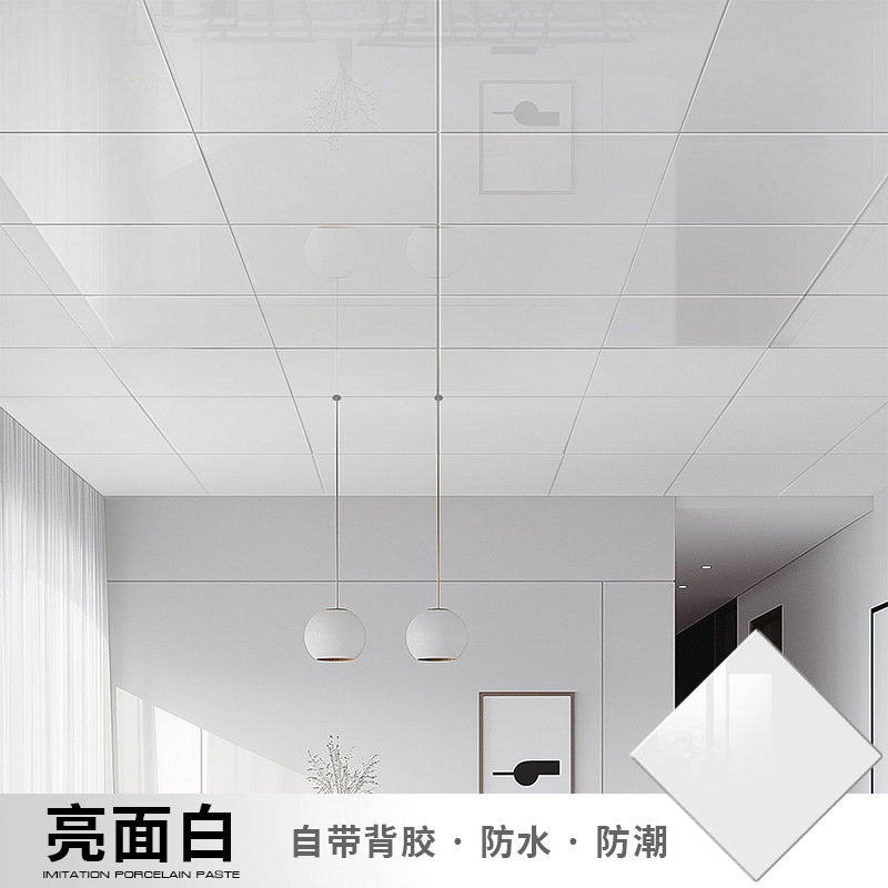 Ceiling Chinese Stereo Sticker Self-Adhesive Room Cover-Up Ceiling Waterproof and Moisture-Proof Cement Roof Wall Sticker