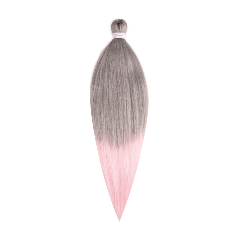 EZ Trenza PVC ignífugo a baja temperatura fibra multicolor flojo gran ganchillo de trenza fábrica de cabello recto un cabello