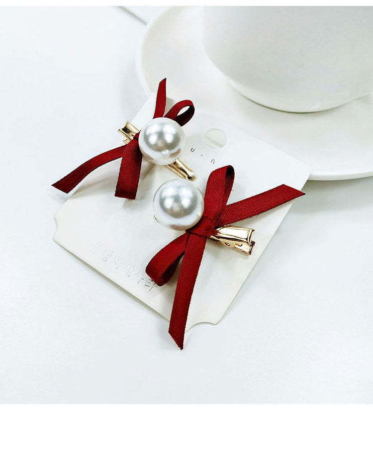 Pearl Bow Retro Hairpin Wholesale Jewelry Nihaojewelry display picture 7