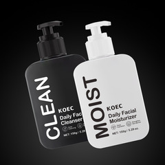 KOEC メンズ フェイシャル スキンケア セット クレンジング フェイシャル クレンザー 保湿クリーム 2 点セット 150 グラムクロスボーダーホットスタイル卸売