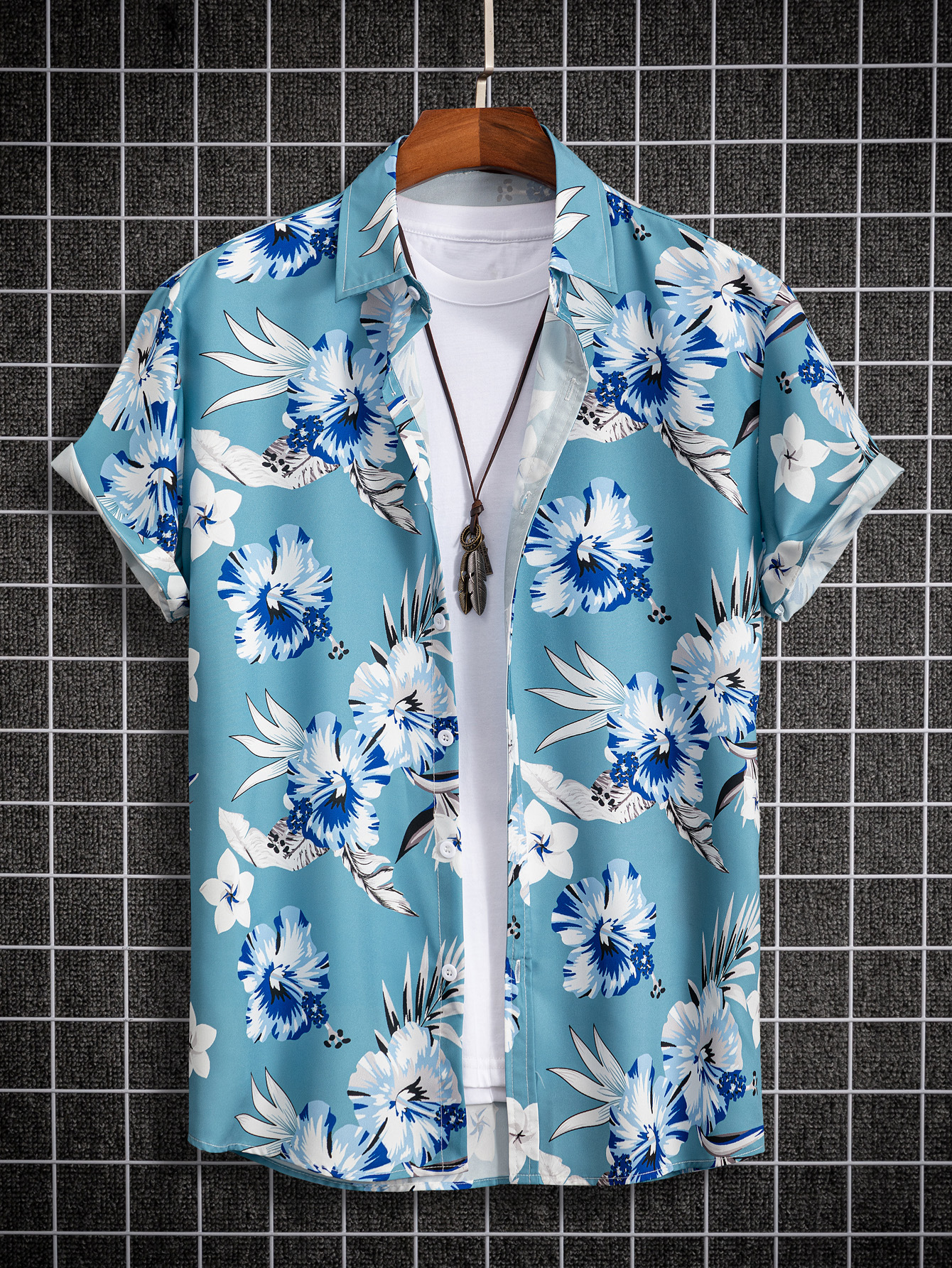 2024 New Men's Digital Printed Shirts are Simple and Fashionable_voghion.com