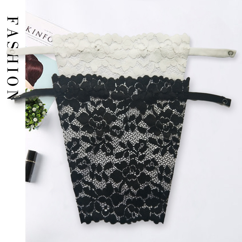 Anti-exposición tubo superior artefacto de una pieza de las mujeres borde de encaje inferior desgaste interior pecho envuelto pecho sin costura cubierta de tela