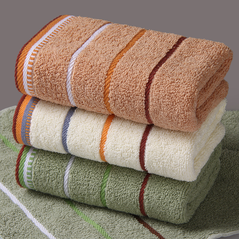 Wholesale cotton towels, polyester-cotton gifts for home use, thickening and high water absorption, embroidered face towel for washing face 