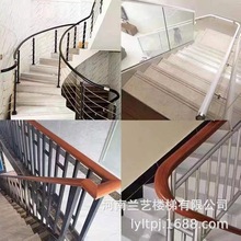 厂家直供高分子PVC工程扶手靠墙扶手铁艺楼梯扶手塑木量大从优
