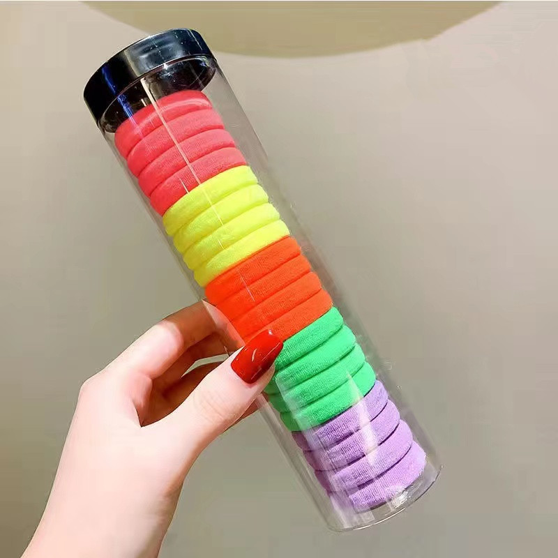 Banda de goma de cabello femenina temperamento simple cabello de cola de caballo anillo de cabello 2022 nuevo tipo de cubierta de cuero de cabello de alta elasticidad