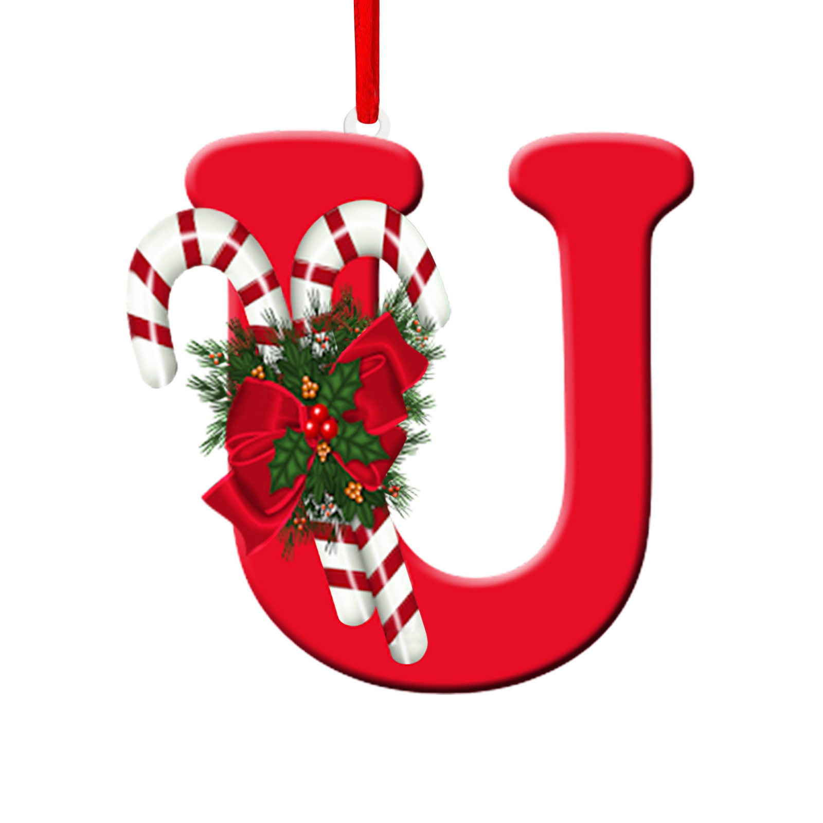 Nuevo alfabeto inglés creativo transfronterizo acrílico plano árbol de Navidad decorativo regalo de decoración de fiesta image 4