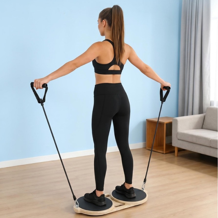 Dual-pedal waist-twisting turntable home waist-twisting machine indoor waist-slimming fitness dance machine body shaping equipment