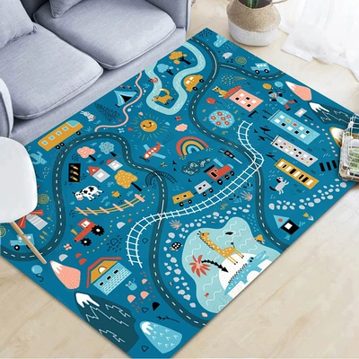 Blanket Bedroom Carpet Children's Crawling | Avtomobil döşəmə paspasları - qybr-2030-120160cm-crystal-velvet