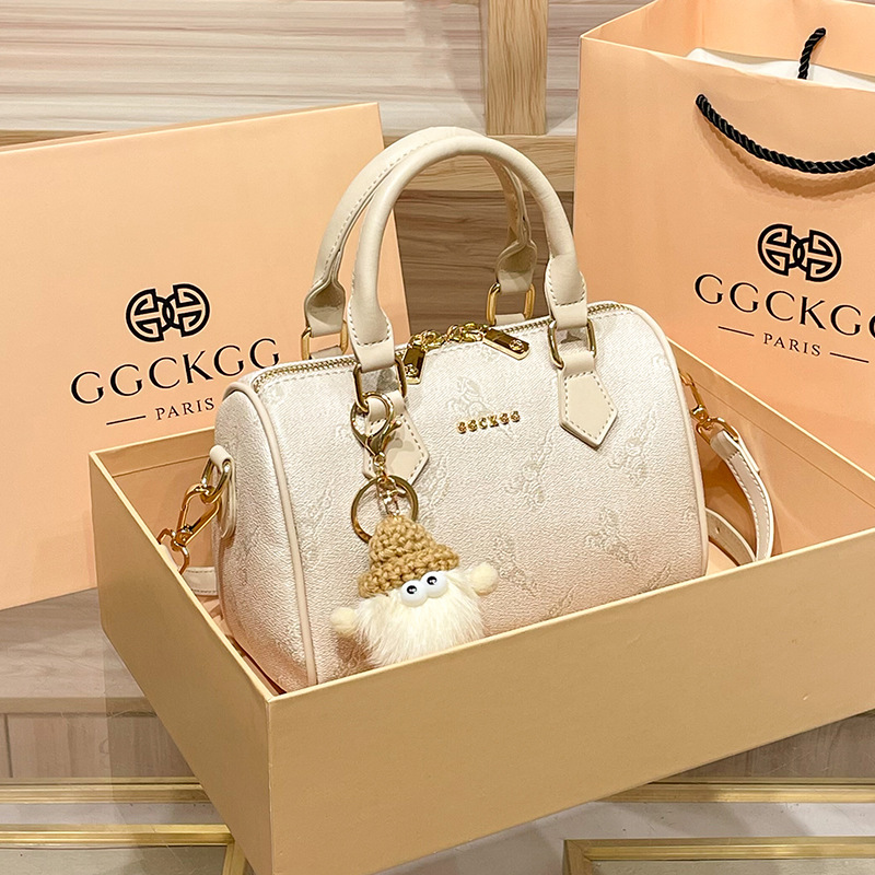 Light Luxury Pillow Bag for Women 2025 New Korean Style Fashion Printed Shoulder Handbag Lightweight Crossbody Boston Bag