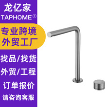 跨境全铜冷热面盆龙头卫生间浴室柜洗手脸盆单把双孔分体式水龙头