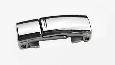 Silver magnetic buckle