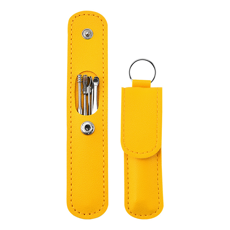 Case, ear picking, set, 6 pieces