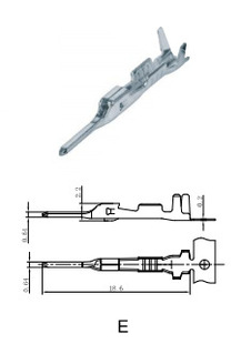LX612-1.8X0.6A connector Terminal 345210-1