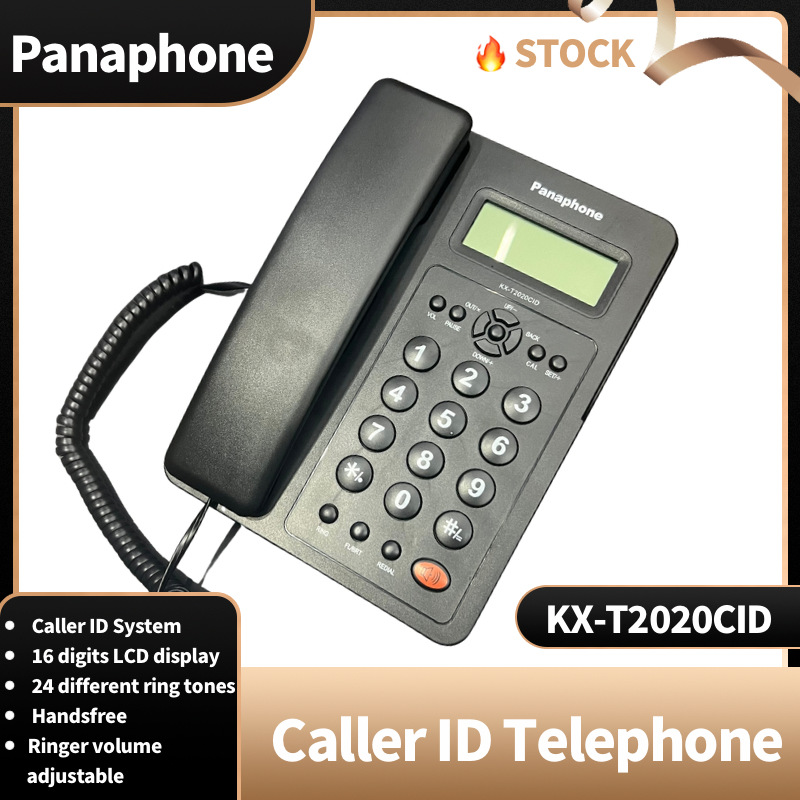 Panaphone KX-T2020CID英文电话机来电显示酒店商用办公家用跨境