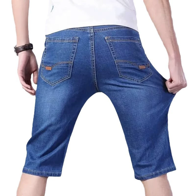(Кросс-бортная торговля), джинсовая юбка, шорты, брюки, slim fit, простой и элегантный дизайн, свободный прямой крой