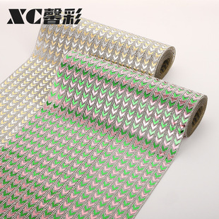 High-end Light Luxury Adhesive Self-adhesive Rhinestone Strip Laser Sheet Hot Melt Mesh Diamond Jewelry Accessories Belt Bag Textile Accessories