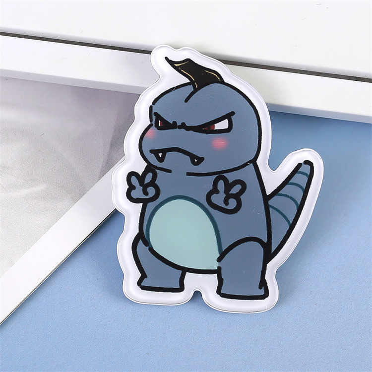 日韓ソフト萌えアニメ恐竜怪獣アクリルブローチ卸売りオーダーメイドバッグかわいいバッジのペンダント卸売り|undefined