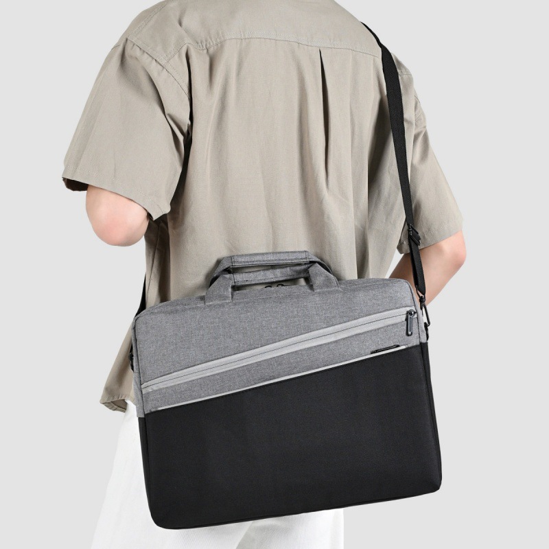 New Style Single-Shoulder Laptop Bag for Business and Leisure, 15.6inch Oxford Cloth Water-Resistant Large-Capacity Briefcase Wholesale