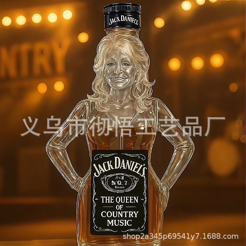 国境を越えて爆発したJeep Whiskey Bottleジープウイスキーの複数のボトルの振り子|undefined