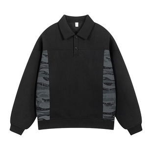 oversize�����p���L��ɫPOLO�I�l���Բ�ƴ�Ӽ�������ͨ�ڽ��^���