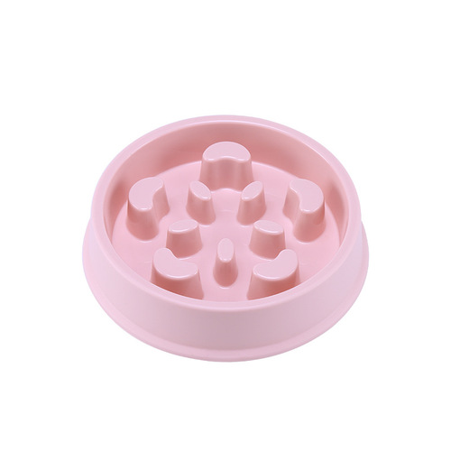 Petal-shaped pet slow-feeding bowl dog puzzle anti-choking bowl slow-feeding anti-slip feeding bowl pet supplies wholesale