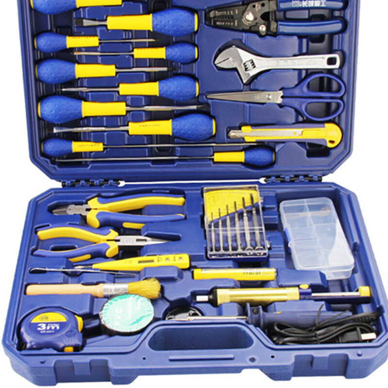 长城 电工套装 五金工具箱 电讯工具组套 多功能工具套装 400042A