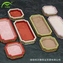 今伟创宫廷风珠宝收纳盘手串玉器手镯文玩国潮复古首饰展示托盘