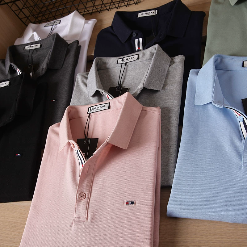 Товары приливного бренда! Последний штрих! Самостоятельная сумма! Сетчатый бисер хлопок! Летняя повседневная бизнес-рубашка POLOT отворот