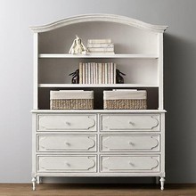 法式乡村复古家具美国RH意式现代极简实木儿童柜子美式简约书柜