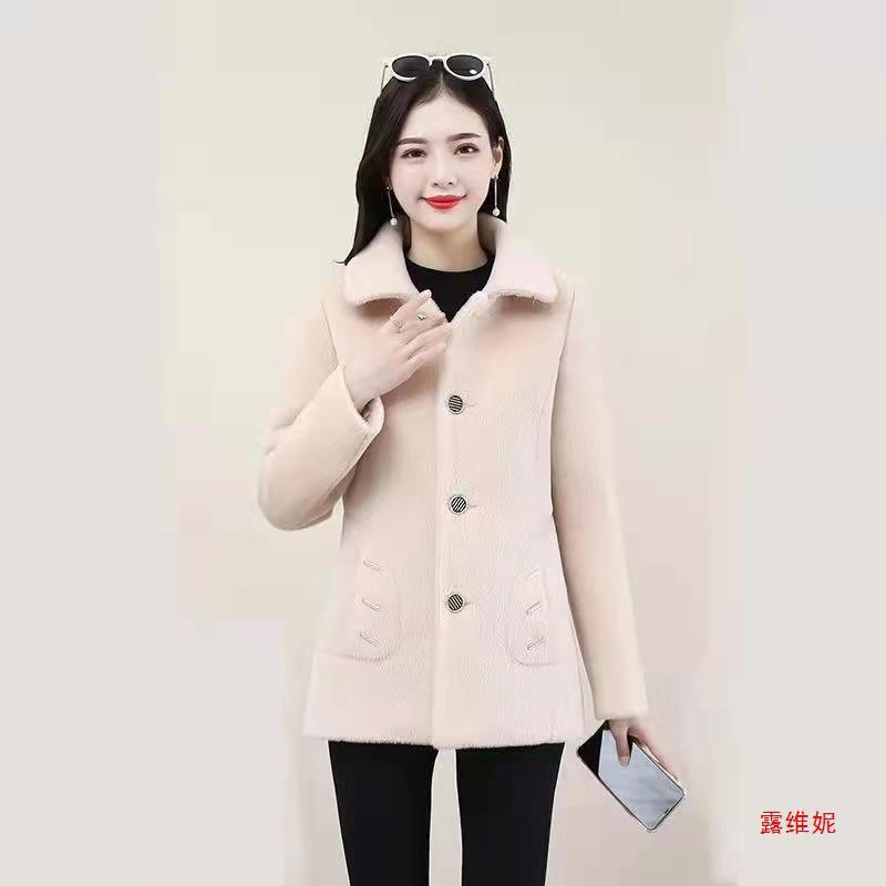 Winter velvet jacket, increased thickness, Korean style, fitted
