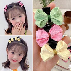 子供用ヘアピン両面リボングリッパー女の子ヘアピンベビーかわいいサイドクリップ少女帽子ヘアアクセサリー