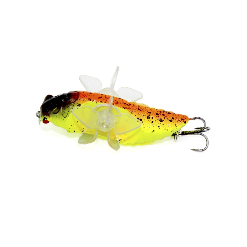Waterfall sub -bait dual propeller road sub -sibrabing bait hard bait tractor 8cm/16G fishing gear fake bait