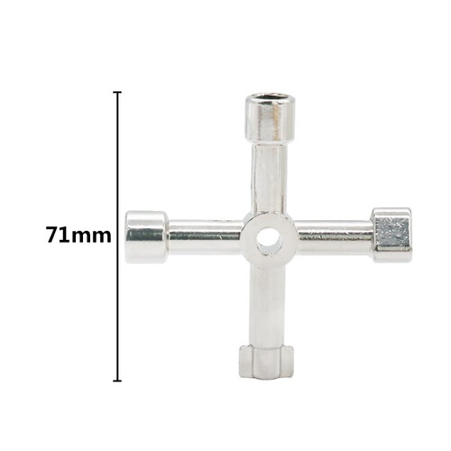 New multifunctional triangular key wrench in the electric control cabinet Elevator train door water meter valve square hole key