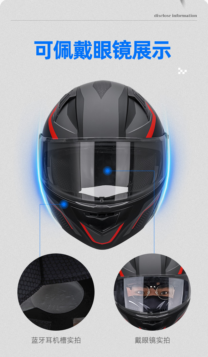 LED tail light motorcycle helmet, unisex open-face helmet for motorcycles and electric vehicles, women's all-season safety helmet