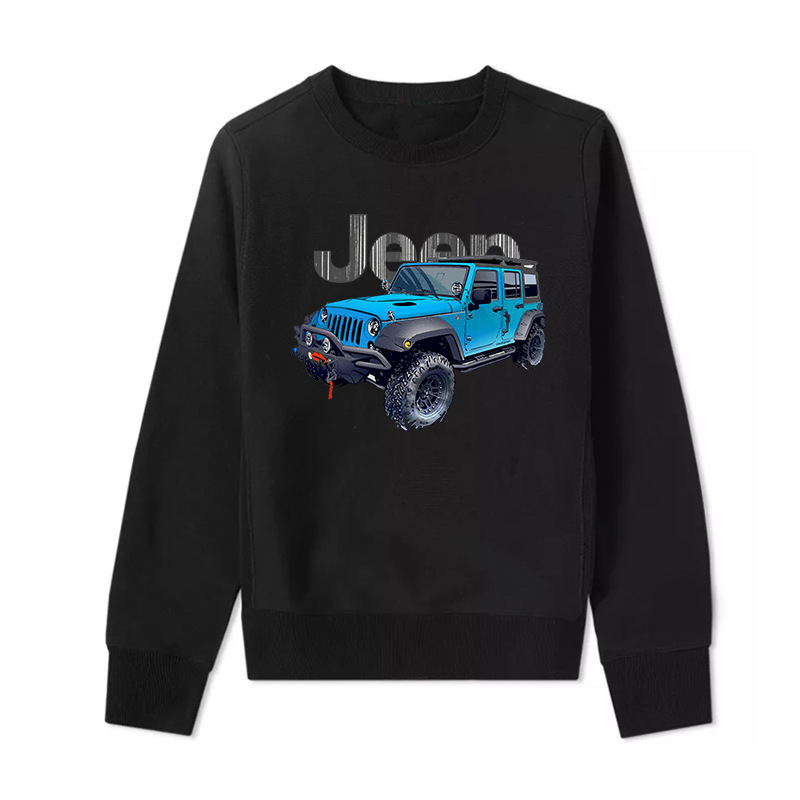 Wrangler Grand Cherokee Off-Road Vehicle Japanese God of War Retro Super Runner 86 Fujiwara Takumi Crewneck Sweater