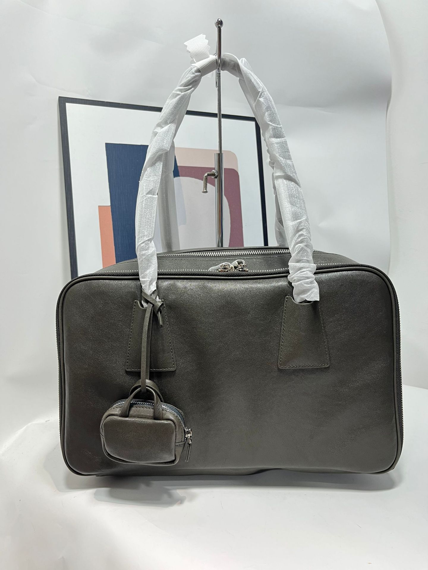 Niche Design Retro Cowhide Bowling Tote Bag 2025 New Casual Versatile Handbag Shoulder Underarm Bag For Women - Thumbnail 4