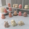 Cartoon rabbit, aromatherapy, candle, silicone mold, jewelry, epoxy resin, handmade, 3D