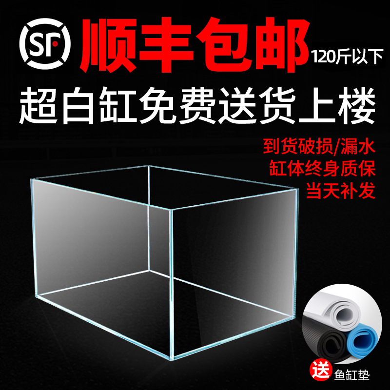 Jinjing Ultra-Clear Fish Tank for Living Room: Rectangular Desktop HD Small Dragon Fish Tank with Transparent Glass