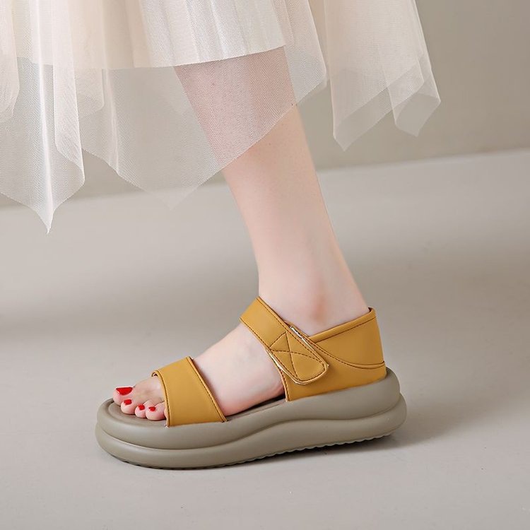 Sandallas romanas de fondo plano suave para mujeres 2026 nuevo verano versátil no cansado pies viajes sandallas de playa