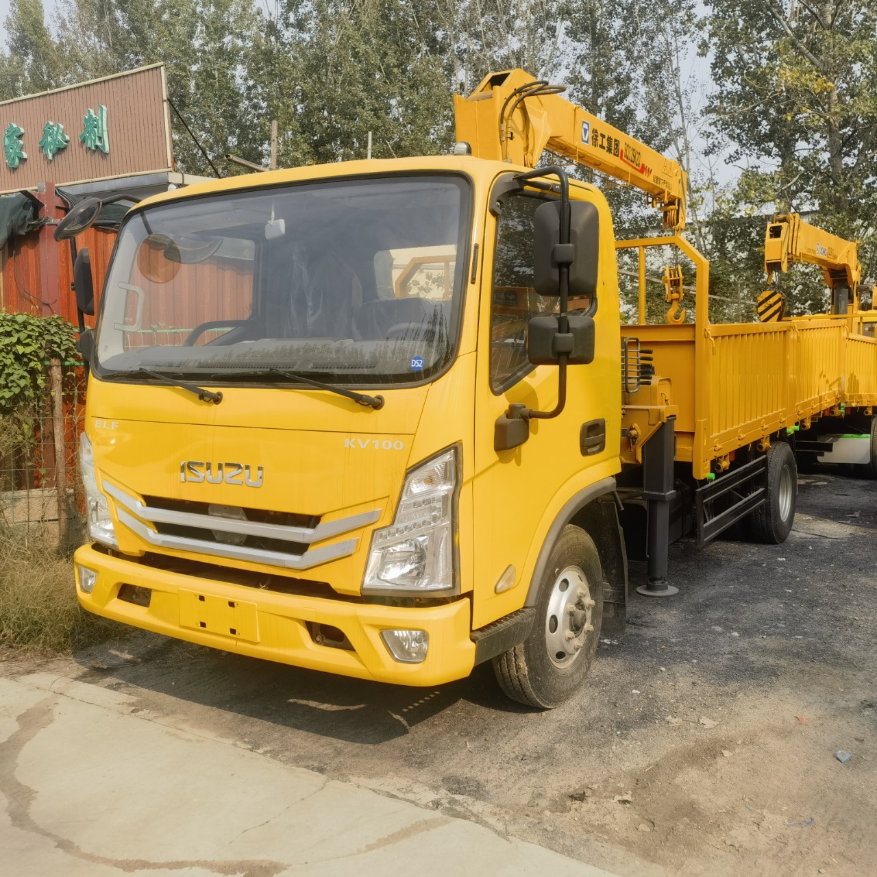 Cross-Border Shaanxi Automobile Delong Dump Light Truck 10-Ton Truck Crane Boom Crane Isuzu Light Truck