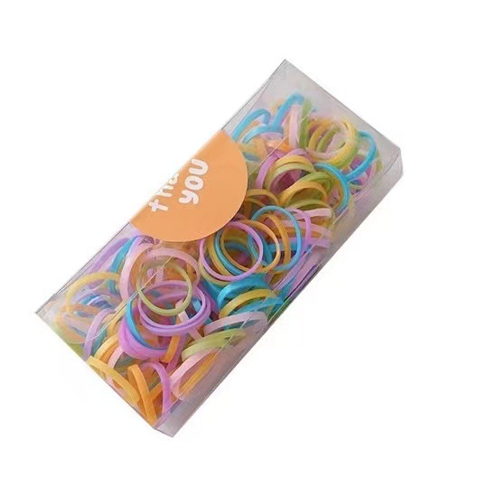 Caja de correa para niños, anillo de cabello para bebés, alta elasticidad, cabello para bebés, cabello mini para niñas