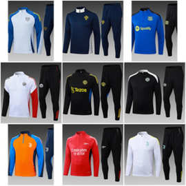 2526新款阿贾克斯阿森纳巴萨切尔西足球队休闲运动通勤半拉足球服