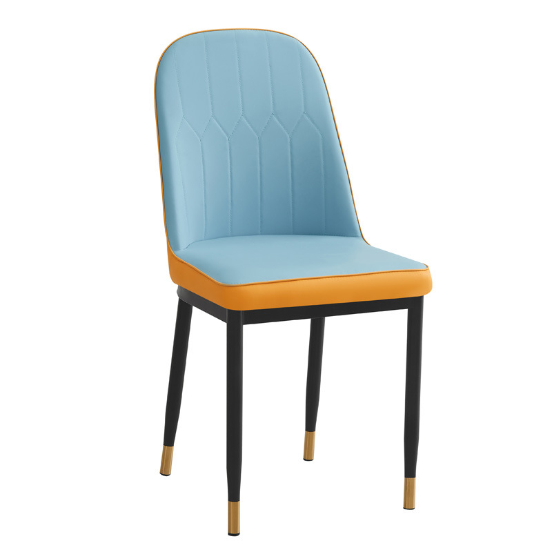 Silla de comedor de lujo ligera, taburetes domésticos, estilo nórdico simple, mesas y sillas de maquillaje en línea, restaurantes de hotel, mesas y sillas de comedor de hierro forjado