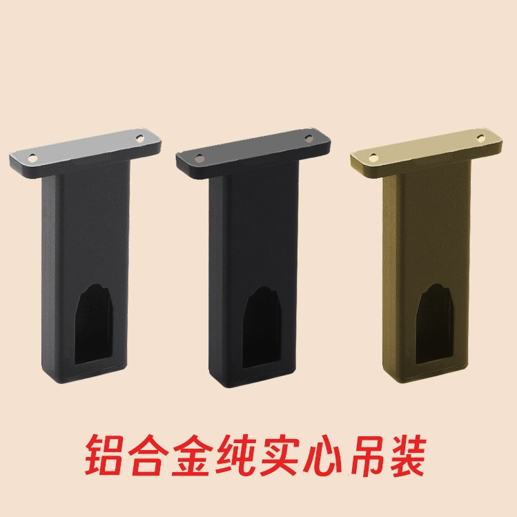 armario grueso varilla de colgante de ropa aleación de aluminio varilla de paso de ropa armario barra transversal fijación interior brida antideslizante varilla de ropa silenciosa